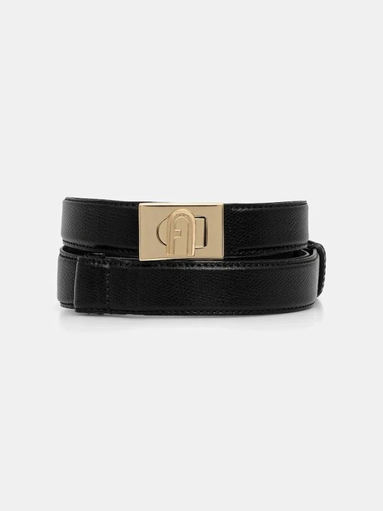 Zdjęcie produktu Furla pasek skórzany czarny