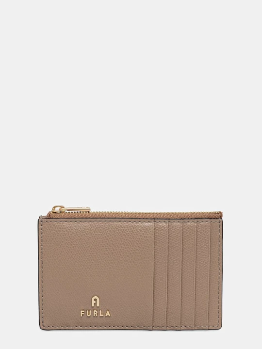 Zdjęcie produktu Furla portfel damski skórzany Camelia M beżowy