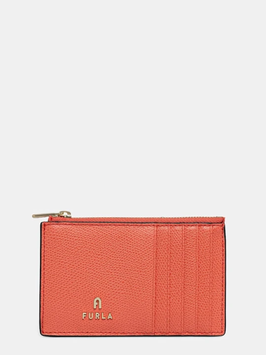 Zdjęcie produktu Furla portfel damski skórzany Camelia M pomarańczowy