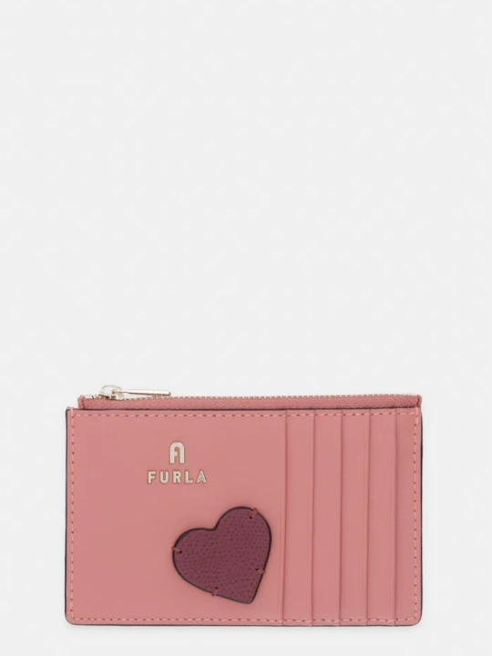 Zdjęcie produktu Furla portfel damski skórzany różowy