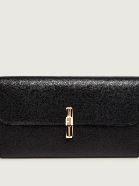 Zdjęcie produktu Furla Skórzana kopertówka Furla Iride czarny