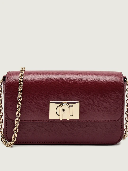 Zdjęcie produktu Furla Skórzana listonoszka FURLA 1927 MINI bordowy