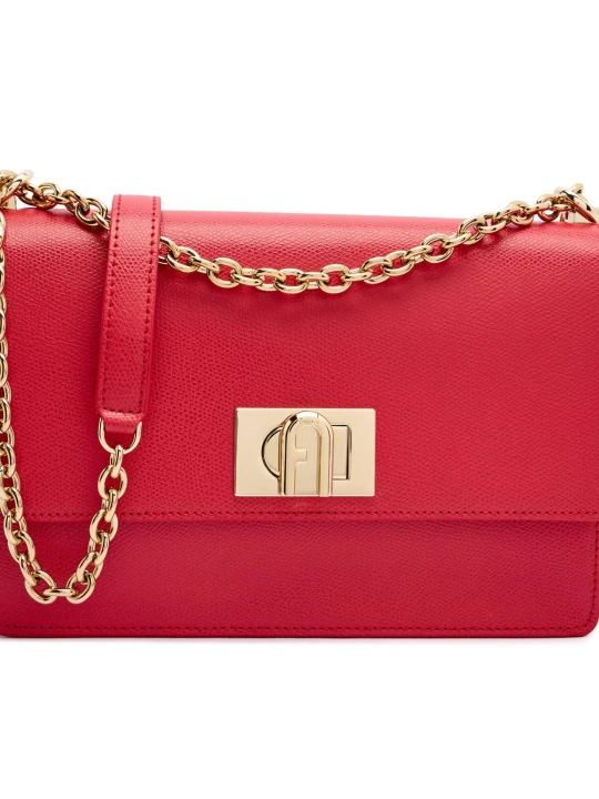 Zdjęcie produktu Furla Skórzana listonoszka FURLA 1927 S ARES czerwony