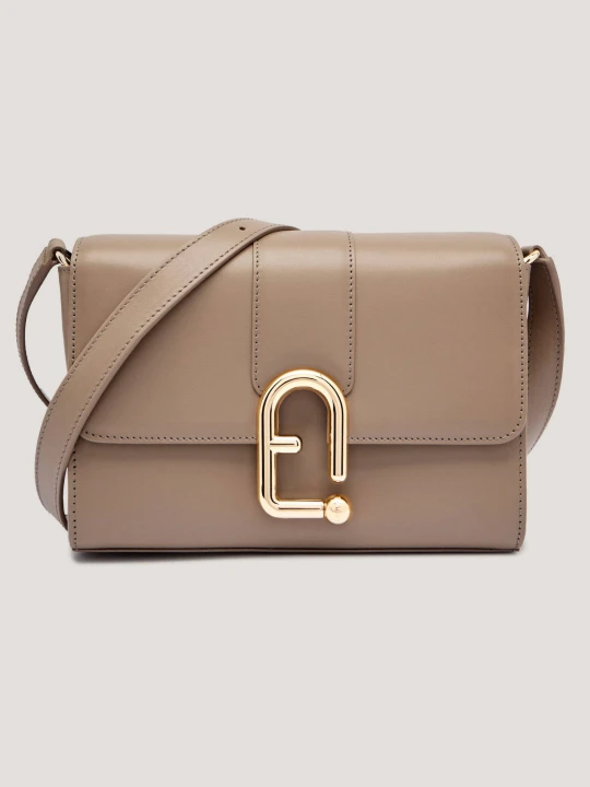 Zdjęcie produktu Furla Skórzana listonoszka FURLA URBAN S beżowy
