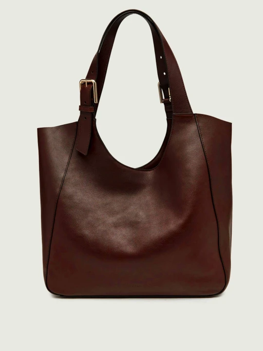 Zdjęcie produktu Furla Skórzana shopperka Furla Dora L brązowy