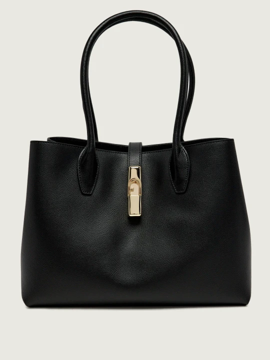 Zdjęcie produktu Furla Skórzana shopperka Furla Goccia czarny