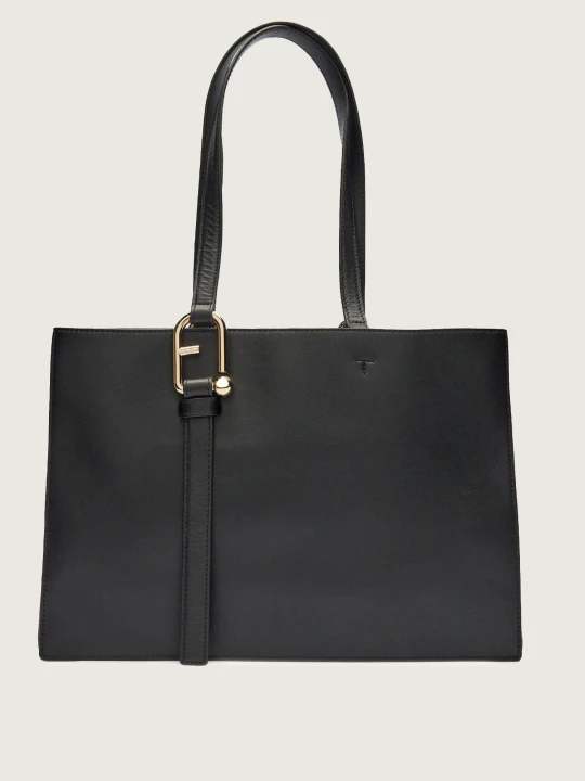 Zdjęcie produktu Furla Skórzana shopperka nuvola czarny