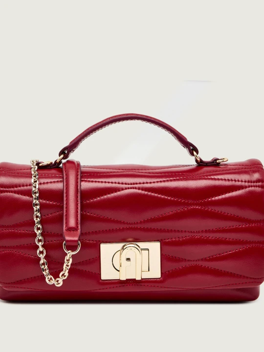 Zdjęcie produktu Furla Skórzana torebka na ramię FURLA 1927 malinowy