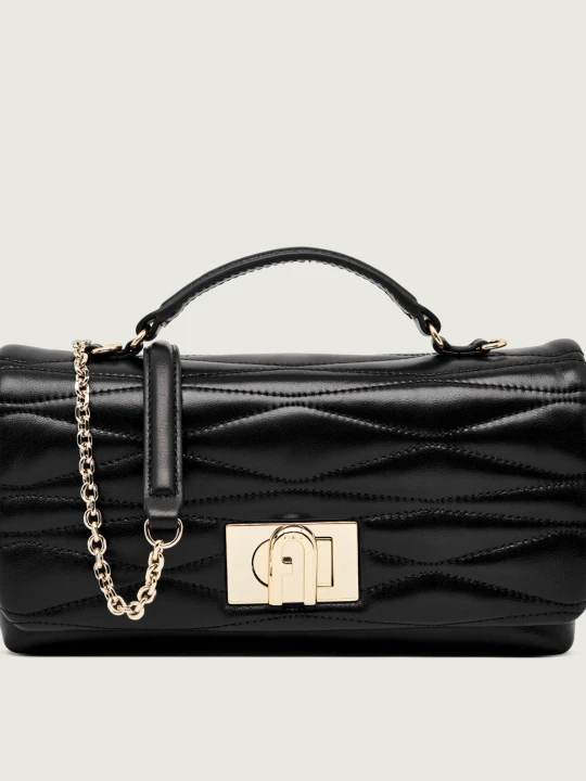 Zdjęcie produktu Furla Skórzana torebka na ramię FURLA 1927 czarny