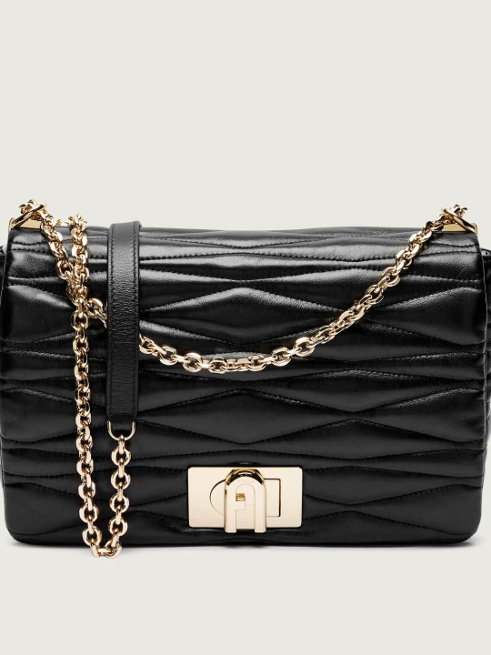 Zdjęcie produktu Furla Skórzana torebka na ramię FURLA 1927 czarny