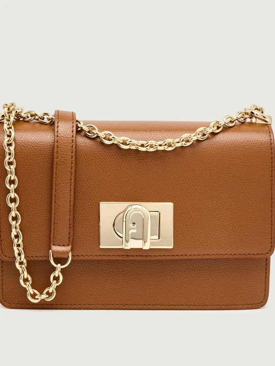 Zdjęcie produktu Furla Skórzana torebka na ramię Furla 1927 MINI brązowy