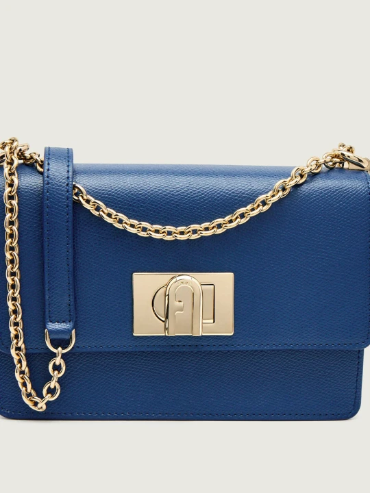 Zdjęcie produktu Furla Skórzana torebka na ramię Furla 1927 MINI granatowy