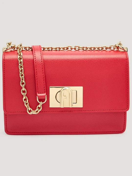 Zdjęcie produktu Furla Skórzana torebka na ramię Furla 1927 MINI malinowy