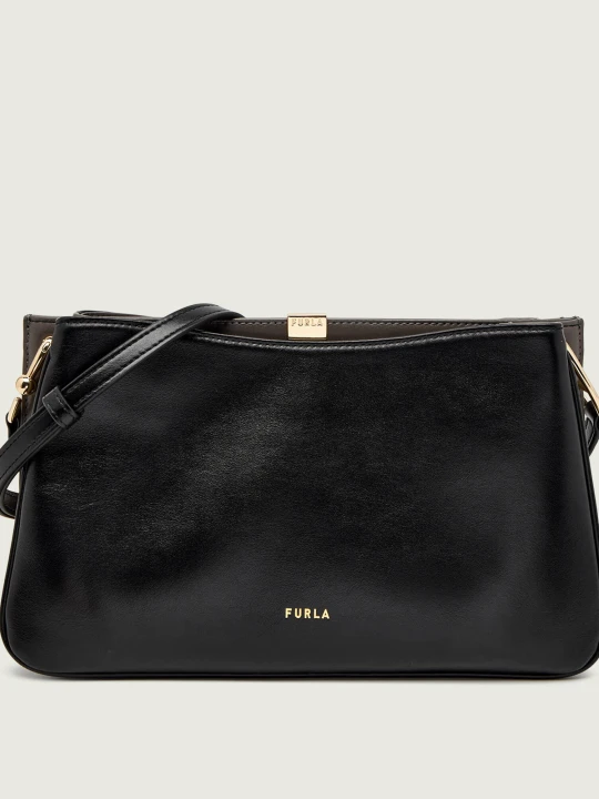 Zdjęcie produktu Furla Skórzana torebka na ramię FURLA AGATA czarny