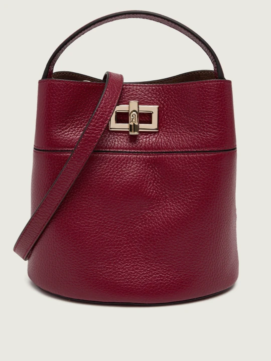 Zdjęcie produktu Furla Skórzana torebka na ramię FURLA AMELIA bordowy