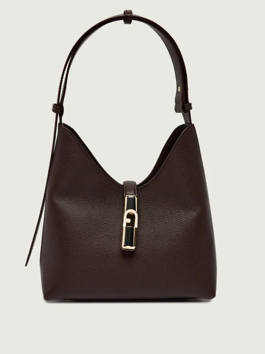 Zdjęcie produktu Furla Skórzana torebka na ramię Furla Goccia brązowy
