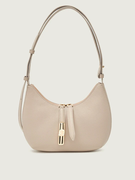 Zdjęcie produktu Furla Skórzana torebka na ramię FURLA GOCCIA S beżowy