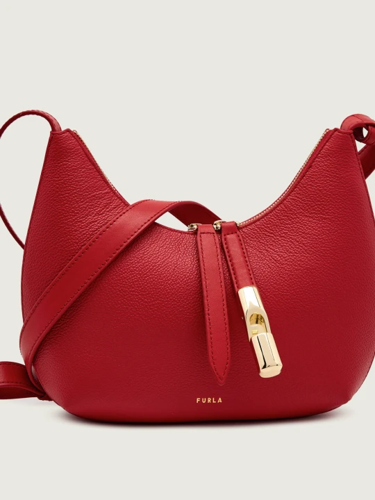 Zdjęcie produktu Furla Skórzana torebka na ramię FURLA GOCCIA S czerwony