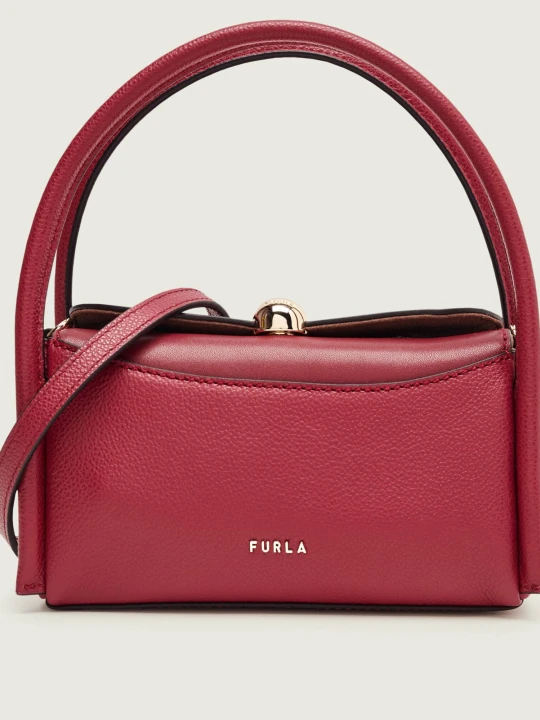 Zdjęcie produktu Furla Skórzana torebka na ramię FURLA NICOLE bordowy
