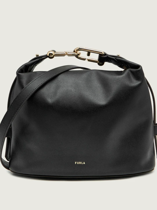Zdjęcie produktu Furla Skórzana torebka na ramię Furla Nuvola czarny