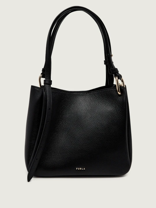 Zdjęcie produktu Furla Skórzana torebka na ramię Furla Nuvola czarny
