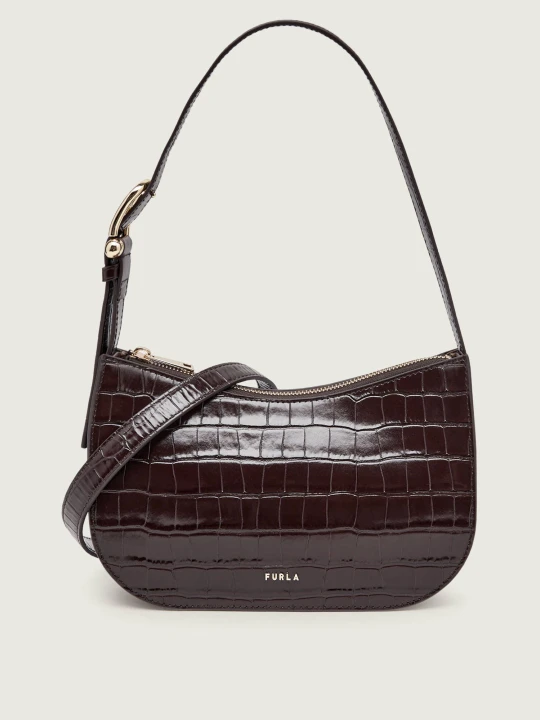 Zdjęcie produktu Furla Skórzana torebka na ramię Furla Sara brązowy