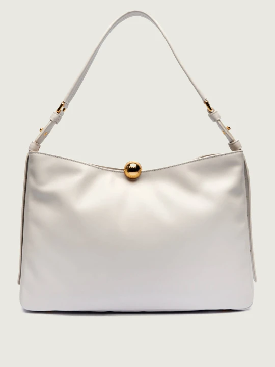 Zdjęcie produktu Furla Skórzana torebka na ramię Furla Sfera Soft biały