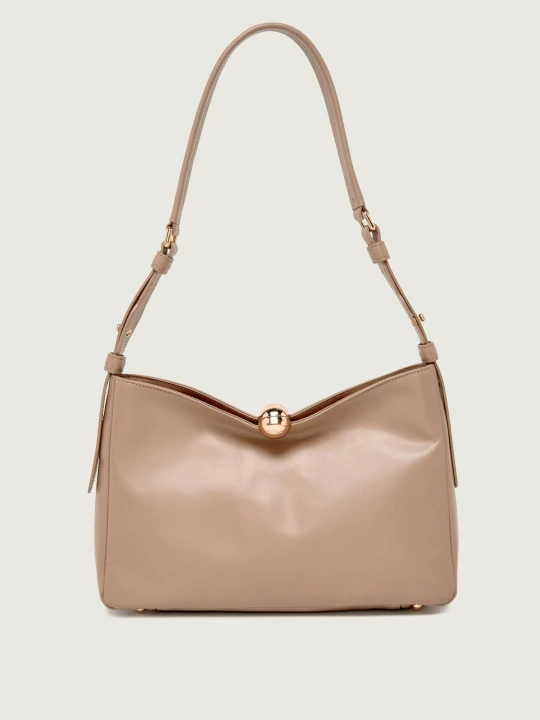 Zdjęcie produktu Furla Skórzana torebka na ramię FURLA SFERA SOFT beżowy