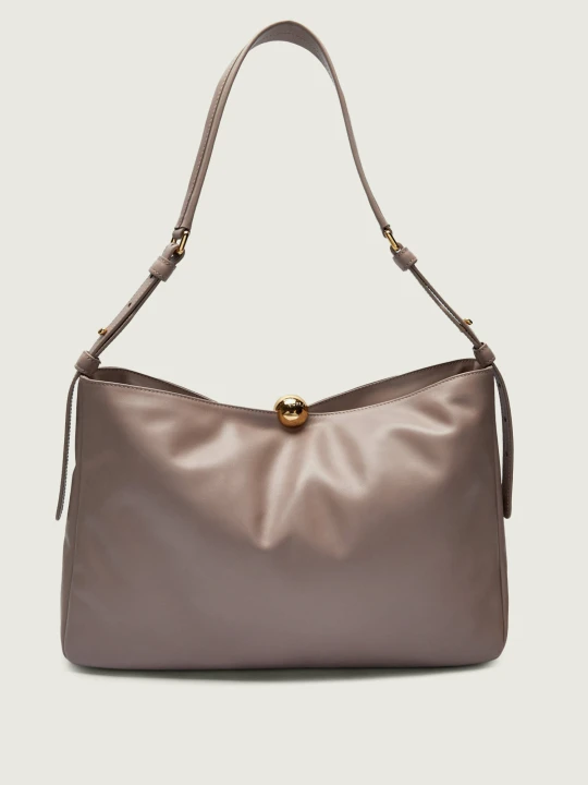 Zdjęcie produktu Furla Skórzana torebka na ramię Furla Sfera Soft brązowy