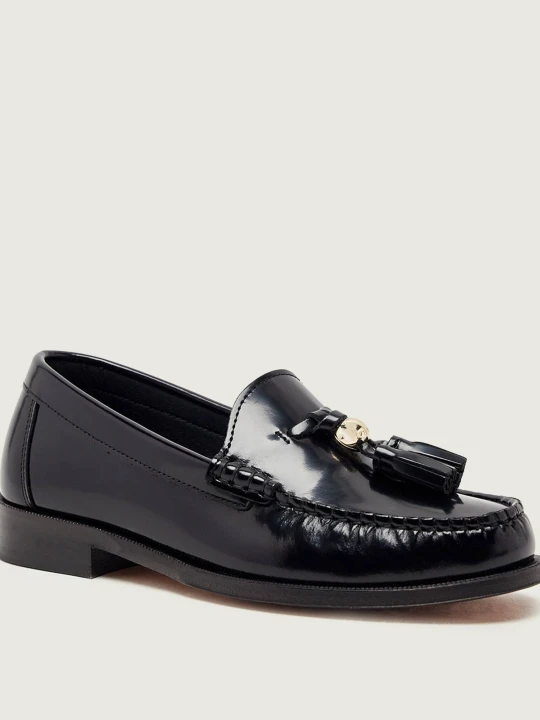 Zdjęcie produktu Furla Skórzane loafersy FURLA COLLEGE czarny