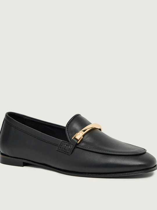 Zdjęcie produktu Furla Skórzane loafersy FURLA HERITAGE czarny