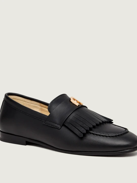 Zdjęcie produktu Furla Skórzane loafersy Furla Heritage czarny