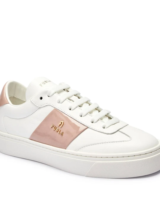 Zdjęcie produktu Furla Skórzane sneakersy Furla Enjoy biały