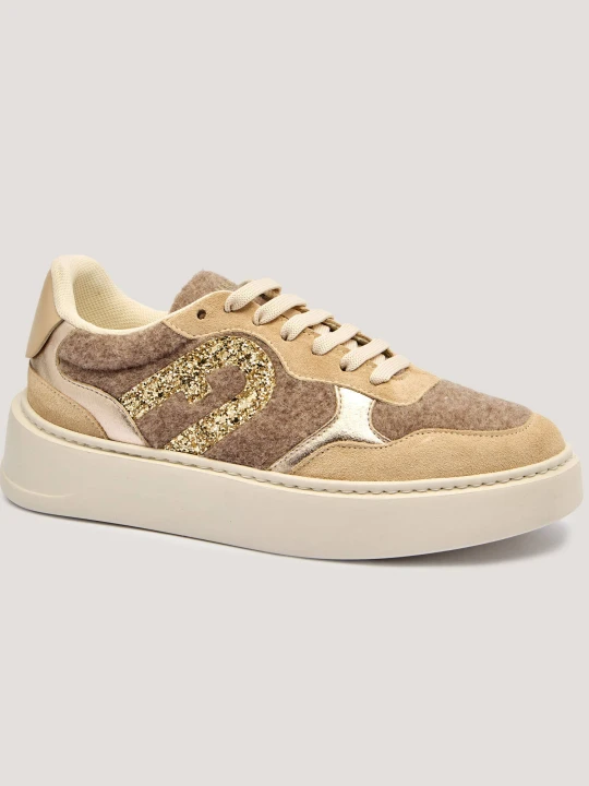 Zdjęcie produktu Furla Skórzane sneakersy FURLASPORT beżowy
