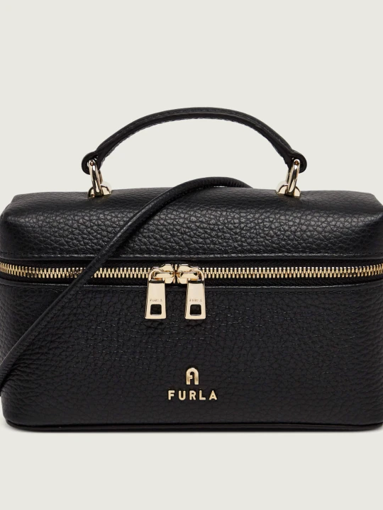 Zdjęcie produktu Furla Skórzany kuferek FURLA CAMELIA czarny
