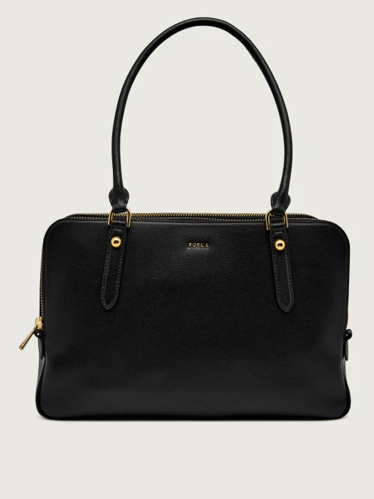 Zdjęcie produktu Furla Skórzany kuferek FURLA GIULIA czarny