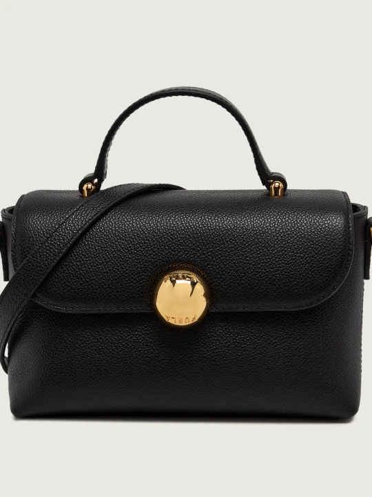 Zdjęcie produktu Furla Skórzany kuferek FURLA MOONLIGHT MINI czarny