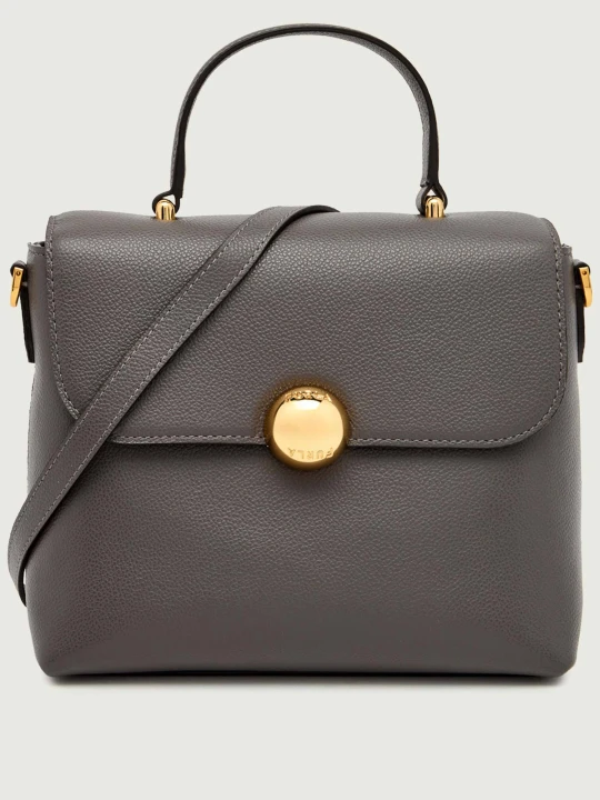 Zdjęcie produktu Furla Skórzany kuferek FURLA MOONLIGHT S grafitowy