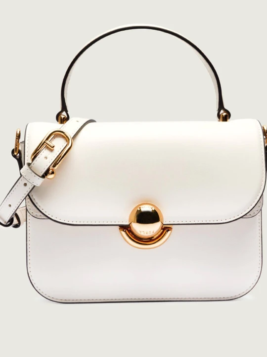Zdjęcie produktu Furla Skórzany kuferek FURLA SFERA ecru
