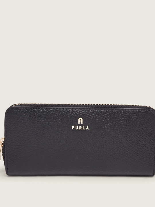 Zdjęcie produktu Furla Skórzany portfel Furla Camelia czarny