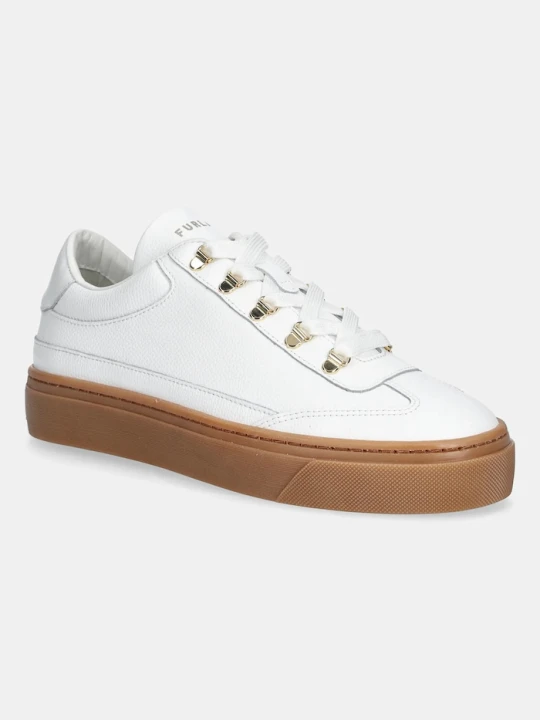 Zdjęcie produktu Furla sneakersy skórzane Enjoy Lace-Up Sneaker biały