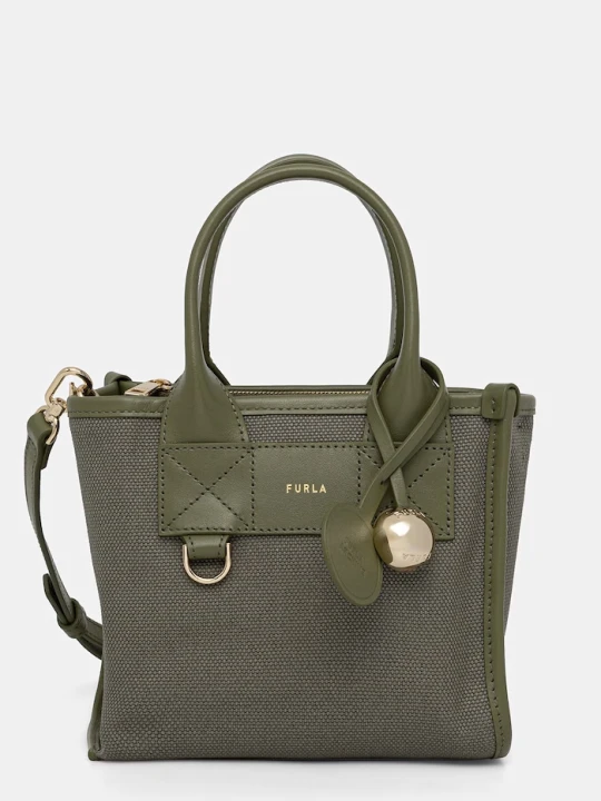 Zdjęcie produktu Furla torebka crossbody damska Divide It Mini Tote zielony