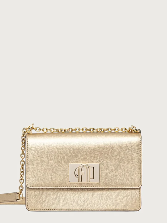 Zdjęcie produktu Furla torebka crossbody damska skórzana 1927 Mini Crossbody 20 złoty