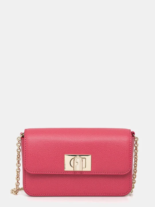 Zdjęcie produktu Furla torebka crossbody damska skórzana 1927 Mini Crossbody różowy
