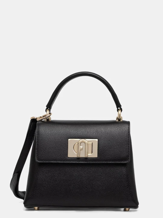 Zdjęcie produktu Furla torebka crossbody damska skórzana 1927 Mini Top Handle czarny