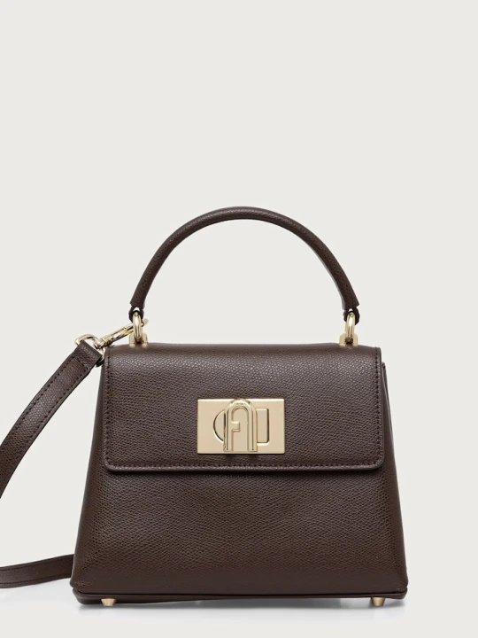 Zdjęcie produktu Furla torebka crossbody damska skórzana 1927 Mini Top Handle brązowy