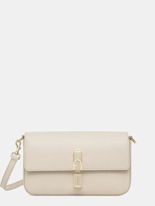 Zdjęcie produktu Furla torebka crossbody damska skórzana beżowy
