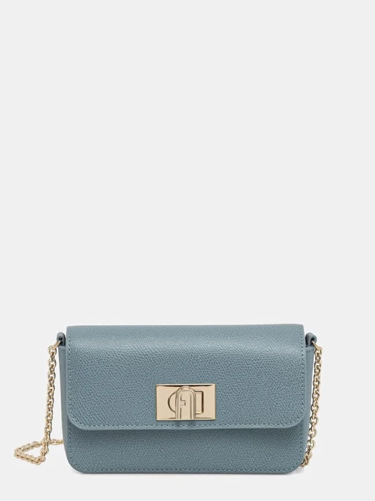 Zdjęcie produktu Furla torebka crossbody damska skórzana niebieski