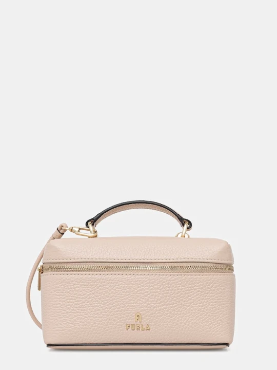 Zdjęcie produktu Furla torebka crossbody damska skórzana beżowy