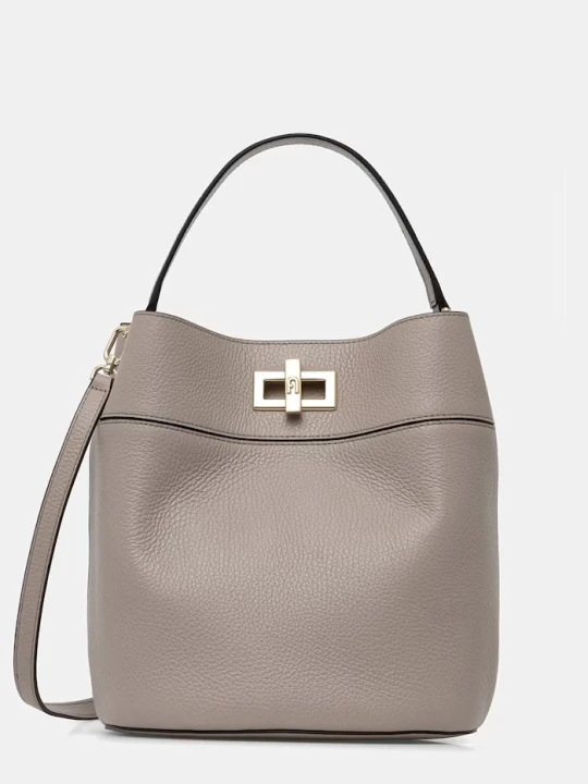 Zdjęcie produktu Furla torebka crossbody damska skórzana beżowy